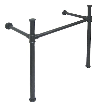 Fauceture VPB13680 Stainless Steel Console Sink Legs, Matte Black VPB13680